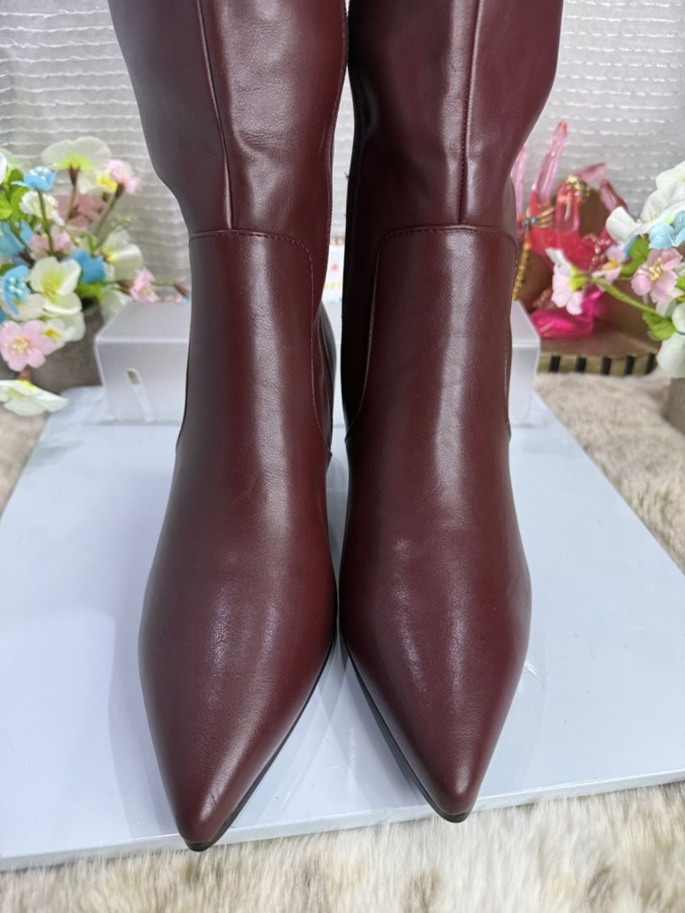 (W9) Wet Kiss knee-high boots-Pointed toe,low heel and side zip,full women's 8.5 - Picture 5 of 15